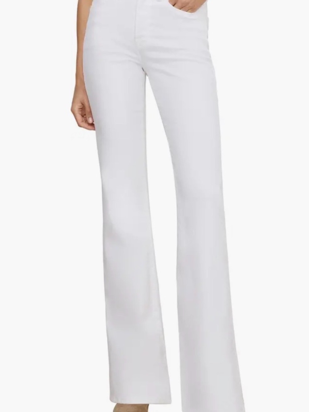 Good American White Jeans, Soft Stretch Boot Cut